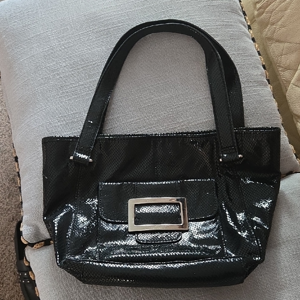 Alfani Shiny Black Shoulder Bag 🖤